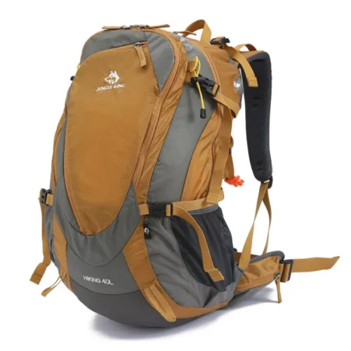 Mochila Camping 40L JUNGLE KING Impermeable Unisex Nueva con Funda Lluvia