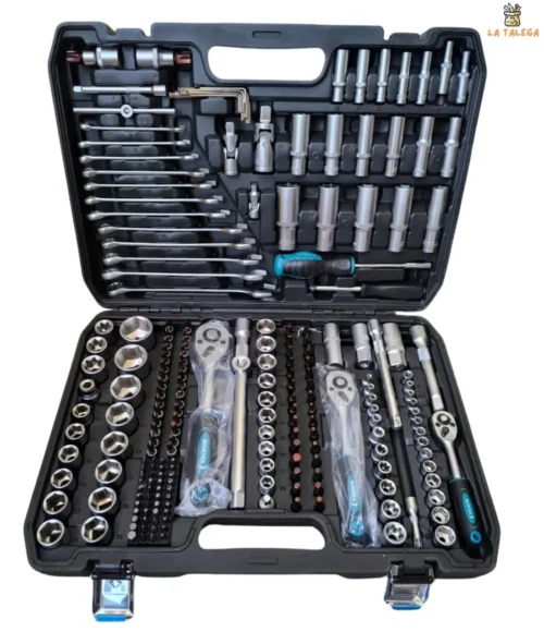Maletin de herramientas BOMTEX BOMDER Completo 216 piezas 1/2, 3/8 y 1/4