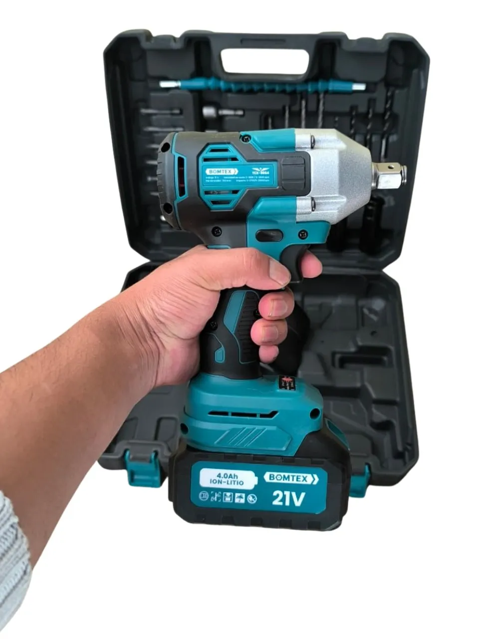 Llave de Impacto BOMTEX, 700 NM, 21V, 4ah - Imagen 2