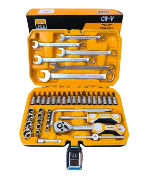 Set de dados destornilladores y llaves de 1/4, 42 Piezas POWFUL, Calidad Garantizada