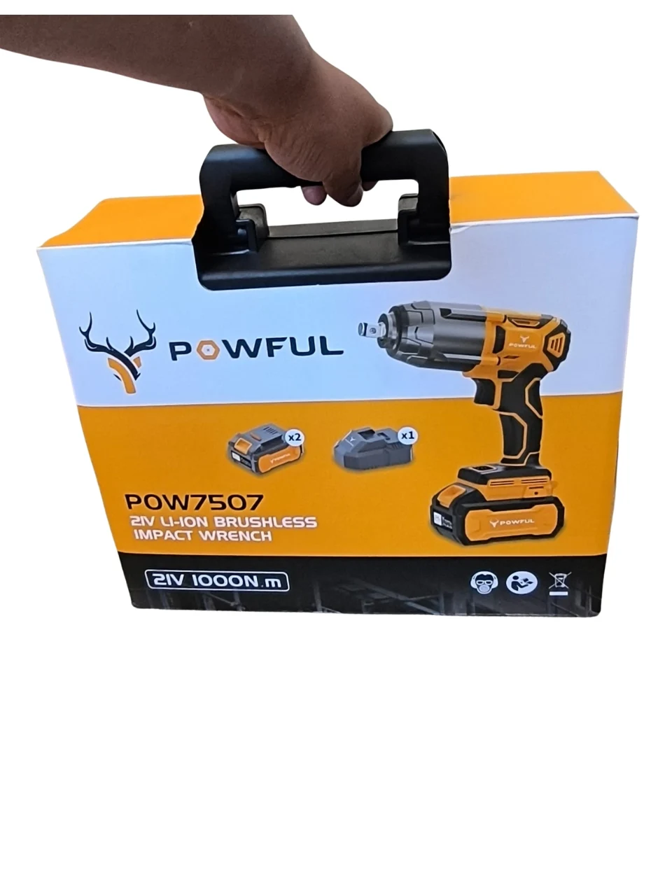 Llave de Impacto 1000 NM, Powful Brushless 1/2 - Imagen 7