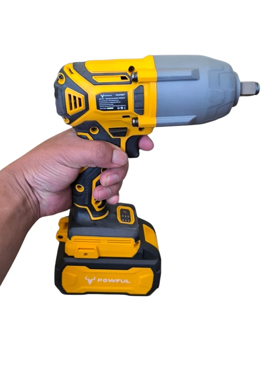 Llave de Impacto 1000 NM, Powful Brushless 1/2 - Imagen 4