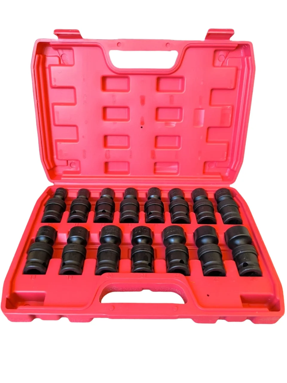 Juego de Dados de Impacto Universales (Articulados/Flexibles) 15 Piezas – Encastre 1/2 CR-MO