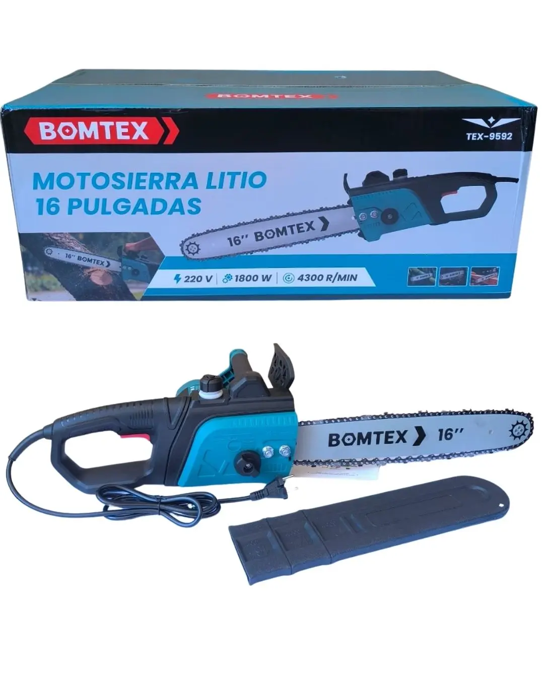 Motosierra Electrica BOMTEX 1800W – 16″