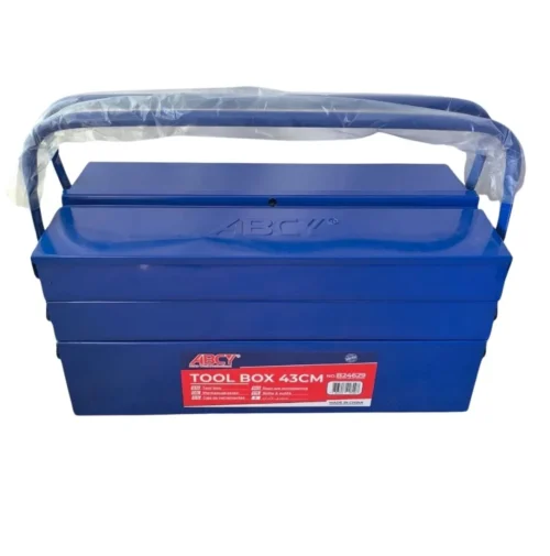 Caja de Herramientas Metálica ABCY 43cm - 3 Niveles Plegables